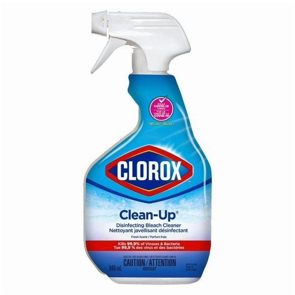 Clorox® Clean-Up® Disinfecting Bleach Cleaner Spray, Fresh Scent, 946 mL, All purpose cleaner