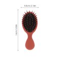 thumbnail image 3 of UEETEK Portable Mini Hair Brush with Smooth Teeth for Curly Hair Prevents Damage 6 Pieces Assorted Color, 3 of 6