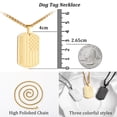 thumbnail image 6 of HEYOLL Silver Dog Tag Necklaces for Men to My Son Gifts from Dad American Flag Pendant Chain Military Army Birthday Valentines Day Jewelry Gifts Son Teen Teenages Tween Preteen Him Age Ideas, 6 of 7