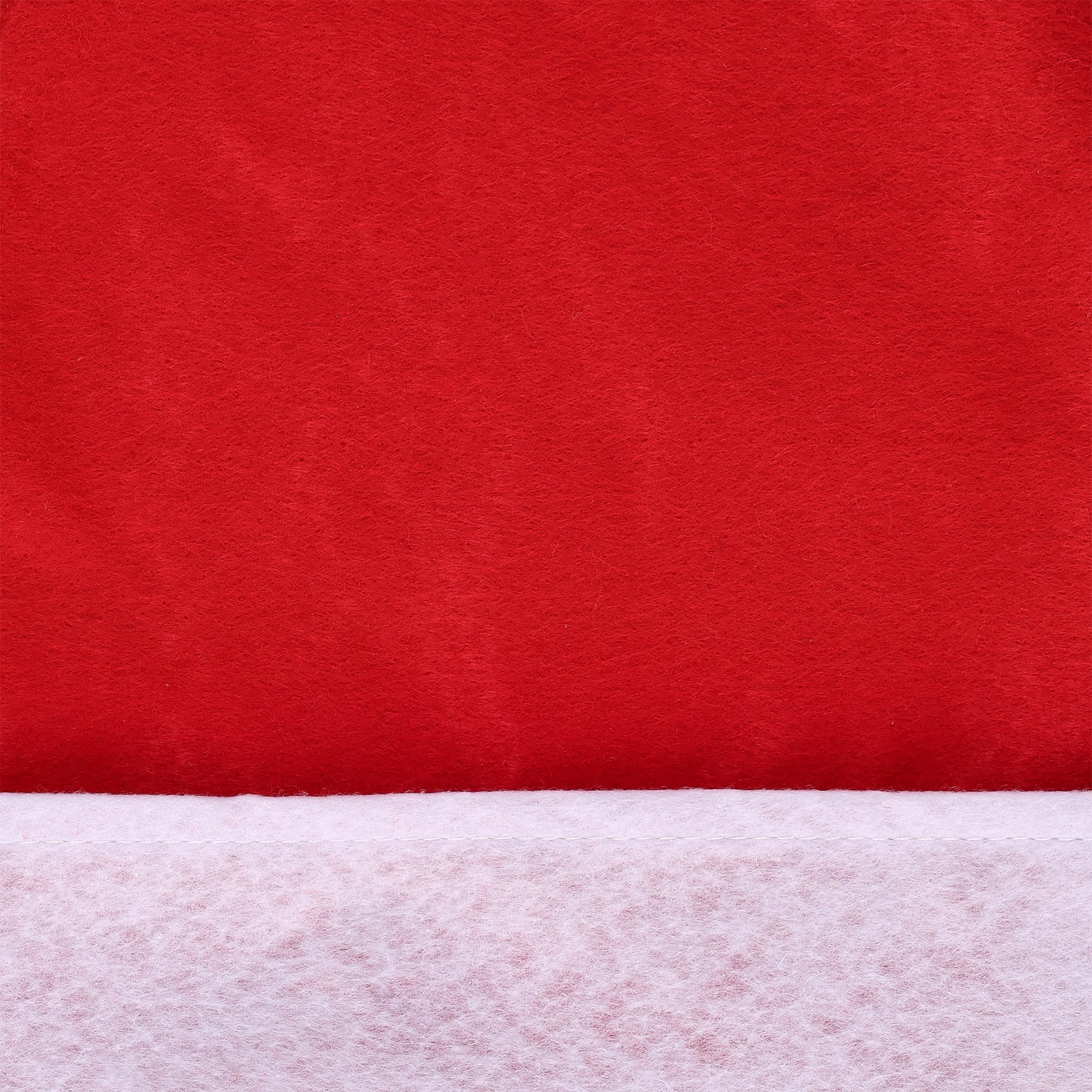 Medium Felt Santa Hat, Red and White, 16", by Holiday Time