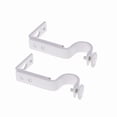 thumbnail image 2 of Tineasur Curtain Mounting Holder White Easy to Install for Home Decoration 2Pcs, 2 of 7