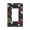 Single Gang, variant on Baseball Gear Icon Pattern Light Switch Cover Decorator Single Gang Wall Plate 1-Gang Receptacle Outlet Decor