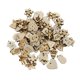 thumbnail image 1 of 50 Piezas De En Surtida, Corte Hueco, licencia, Corte, Rebanadas, Adornos Para , Manualidades, Tarjetas De Artesanía, Suministros Soledad Formas navideñas de madera, 1 of 9