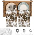 thumbnail image 5 of Coastal Starfish Kitchen Towels Set of 4, Vintage Country Ocean Life Tie-dye Brown Absorbent Dish Towels for Kitchen, Microfiber Hand Towel, Quick Drying Tea Towel for Cleaning Decorative Dishcloths, 5 of 7