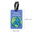 thumbnail image 2 of Unique Bargains 3 Pcs Reusable Luggage Tag for Travel Blue Purple, 2 of 5