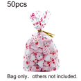 thumbnail image 1 of 50Pcs Holiday Party Candy Biscuit Nougat Snacks Gift Pouch Storage Bag Container, 1 of 9