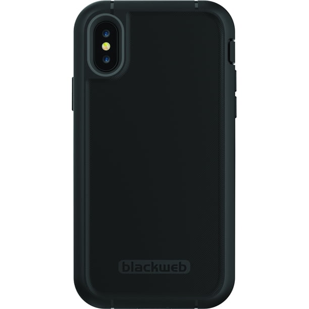 Blackweb Rugged Phone Case With Rotating Holster For Iphone Xr
