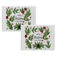 thumbnail image 1 of Oleegame 2 Pcs Napperons de Noël Rustiques Vintage Lavables, 1 of 4