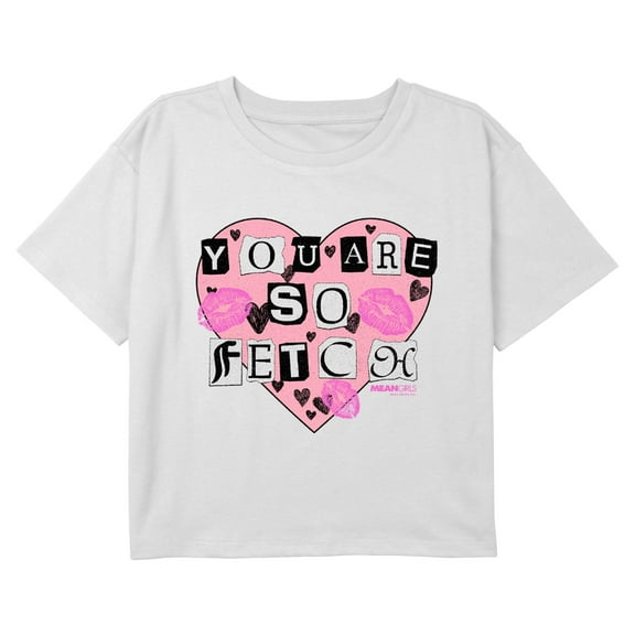 Girl's Mean Girls You Are So Fetch Quote Graphic Cropped T-Shirt