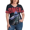 thumbnail image 4 of Valorant Omen Women's Shirt V-Neck Breathable Short-Sleeve T-Shirt Casual Fashion Tee Soft & Trendy Blouse L, 4 of 8