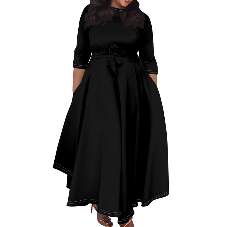 plus size high waist maxi dress Red Plus Size Abstract Print Notch V Neck High Waist Maxi Dress Red / 4X / 100%Polyester
