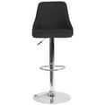 thumbnail image 6 of BizChair Contemporary Adjustable Height Barstool in Black Fabric, 6 of 6