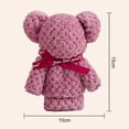thumbnail image 5 of Naierhg 1 Set Gift Towel Soft Bear Shape Pineapple Pattern Coral Fleece Wedding Gift Infants Bath Towel Opening Ceremony Pink, 5 of 8