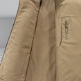 thumbnail image 4 of Men's Vest Fall Multi Pocket Turn Down Collar Have Zipper Solid Color Warm Outerwear Vest, 4 of 4