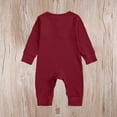 thumbnail image 2 of Jalioing Infant Baby Long Sleeve Romper Solid Color Jumpsuit Comfy Cute Cotton Bodysuit Fall Winter Outfits 0-24 Months, 2 of 8