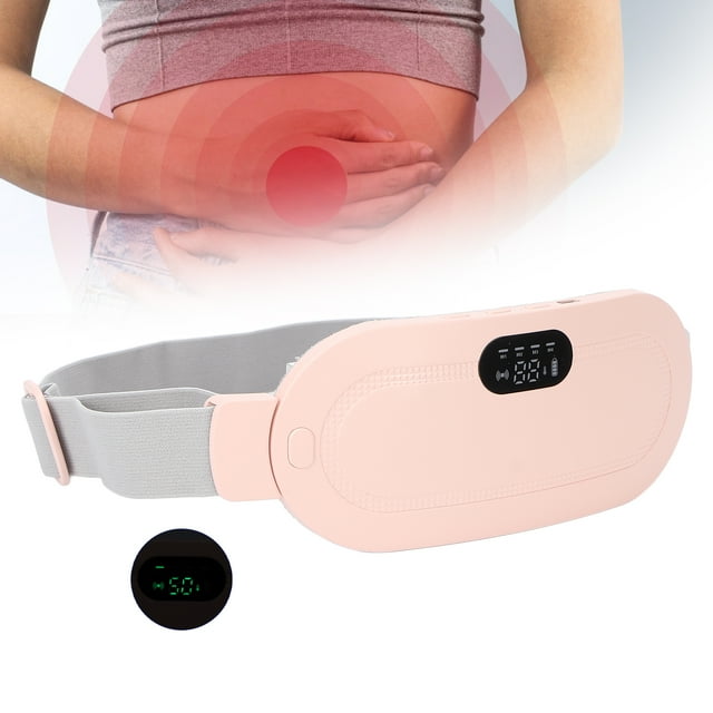 Heating Pad Heating Belt, Abdomen Warming Belt, Menstrual Heating Belt, Hot Compress Relieves Lower Back Pain Vibrating Heated Instrument
