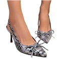 thumbnail image 6 of Wowcloth Women's Wide Width Pointed Toe Stiletto Heels – Comfortable Closed Toe Slingback Pumps for Versatile Spring Summer Fashion Wear, 6 of 9