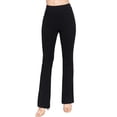 thumbnail image 2 of Women's Elastic Slim Flare Yoga Pants with Comfortable Stretch Fit, 2 of 4