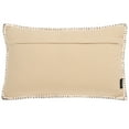 thumbnail image 5 of SAFAVIEH Rhea 12" x 20" Contemporary Cream/Black Solid Cotton Decorative Pillow, 5 of 6