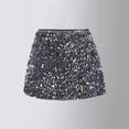 thumbnail image 3 of Girls Sequin Skirt High Waisted Mini Skirts Sparkle Glitter Party Skirts 3-16 Years, 3 of 6