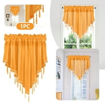 Clearance!npkgvia Sheer Curtains,Window Curtains,Solid Color Finished Curtain Curtain Drapery 51x24 Bedroom Home Decor Triangle Curtain Curtain Screen Kitchen,Living Room Decor,Home Essentials
