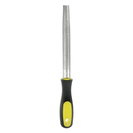 

Uxcell Diamond Coated File 6 Inch 80 Grits Half Round Files Tools with Plastic Handle for Metal Glass Stone Grinding