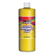 New Cra-Z-Art Washable Tempera Paint Yellow 32 oz Bottle 760096