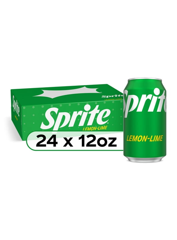 Sprite Lemon Lime Soda Pop, 12 fl oz, 24 Pack Cans