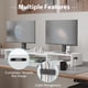 thumbnail image 5 of Soporte para doble monitor BONTEC ajustable con soporte para smartphone, 5 of 7