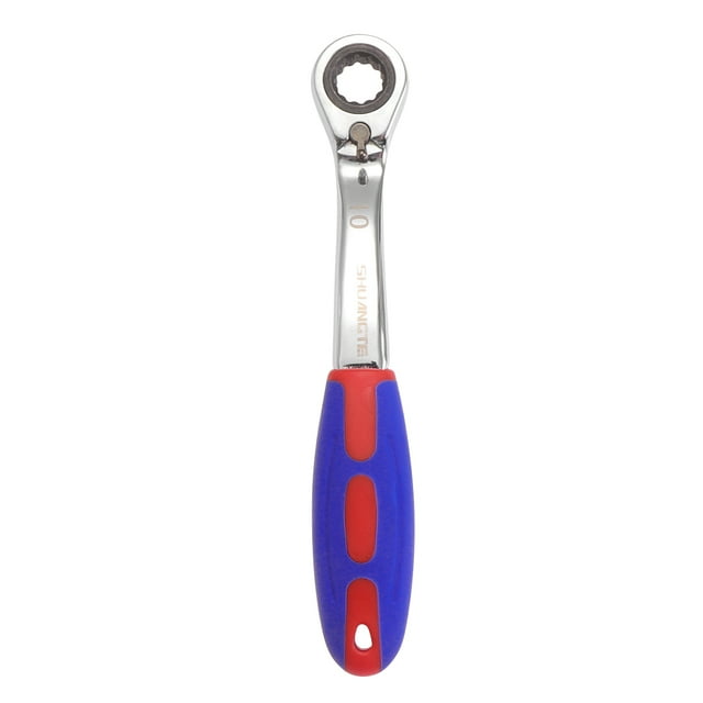 10MM Two-way Ratchet Quick-Release Easy to Use Tooth Round Head Ratchet Wrench