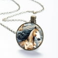 thumbnail image 6 of Horse Necklace Personalized Custom Photo Round Pendant Adjustable Stainless Steel Necklaces with Gift Box for Men Women Mothers Valentine's Jewelry Gift, 6 of 6