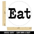 thumbnail image 2 of Eat Fun Text Self-Inking Rubber Stamp Ink Stamper - Green Ink - Medium 1 Inch, 2 of 7