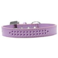 thumbnail image 4 of Dog, Puppy  Pet Fashion Collar, "Two Row Purple Crystal Rimsets", 4 of 9