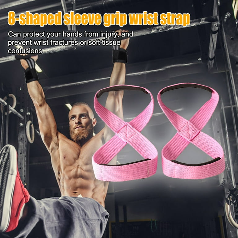 8-shaped bodybuilding straps - Pulling strap - Muscu