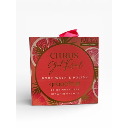 LWYA Got Real Body Wash and Polish Grapefruit Exfoliating Cleanser