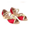 thumbnail image 1 of XIHAHA, nuevos zapatos de baile de salón para niñas, zapatos de tacón bajo para mujeres, zapatos de baile latino, zapatos de baile profesionales para mujeres, 1 of 5