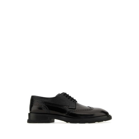 

ALEXANDER MCQUEEN Black Leather Lace-Up Shoes