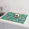 thumbnail image 6 of Sikiie Trucks And Excavators Dish Drying Mat, Kitchen Counter Mat, Self Drying Mat for Kitchen Counter Dish Drying Pad ,for Dishes, Utensils, Pots and Pans（24" x 18"）, 6 of 7