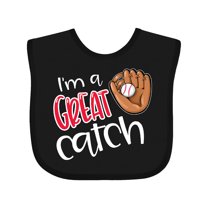 Inktastic I'm a Great Catch Baseball Glove Boys or Girls Baby Bib