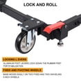 thumbnail image 3 of CREATIVE HOBBIES Adjustable Universal Mobile Base 1520LBS Load-Bearing Capacity,Heavy-Duty Mobile Base Rolling,Mobile Base with Locking Levers,Used for Mobilizing Woodworking Equipemnt,Fridge,Washing, 3 of 9