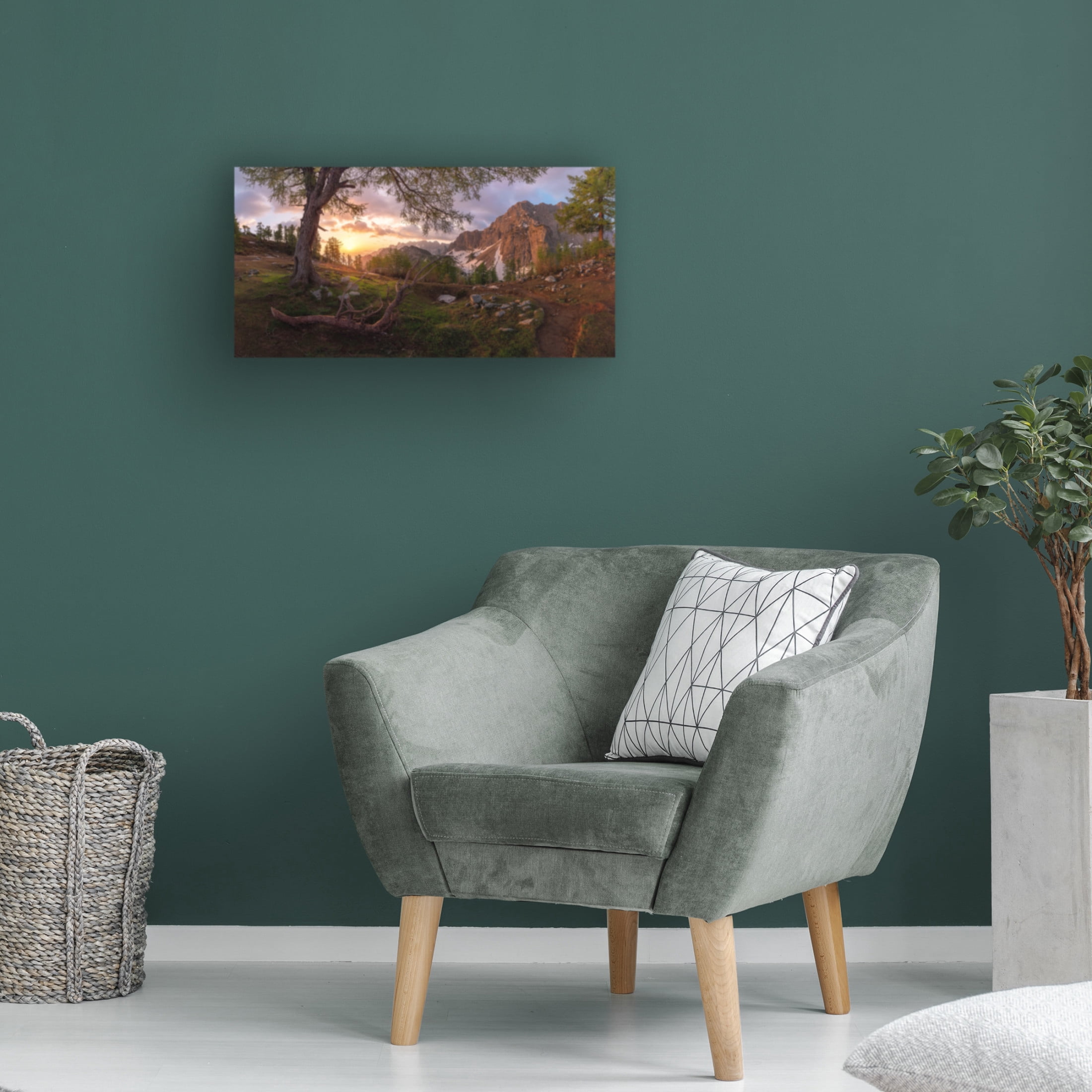 Canvas Wall Art - Ales Krivec 'Magical Morning' Wall Art for Living Room, Bedroom, or Office D?cor by Trademark Fine Art - 19 x 10 Inches