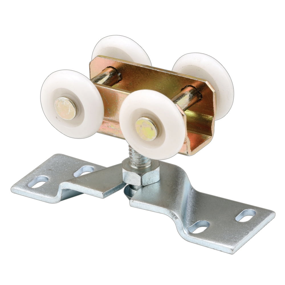 Stamped Steel, BiFold Door Roller Assembly, Four 1 in. Nylon Rollers