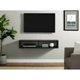 thumbnail image 2 of Wall Mounted Wood TV Console Entertainment Center Wall Decor 60-inch Gray, 2 of 5