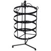 Darice 2025-512 4 Tier Round Metal Spinner Earring Rack 6.5''X6.3''X8.9''-Black