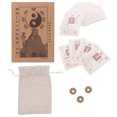 thumbnail image 4 of 1 juego de cartas para principiantes del I Ching, de latón, para Feng Shui chino, guía de instrucciones del I Ching, monedas de adivinación, cartas de hexagramas para adivinación, 4 of 7