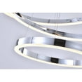 thumbnail image 3 of Design Living 3-Light Chrome LED Dimmable Chandelier With Three Halo Rings, 3 of 6
