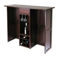 thumbnail image 2 of Winsome Wood Newport Expandable Entertainment Wine Bar, Walnut, 2 of 6