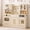 Beige, variant on OLAKIDS Kids Kitchen Playset, Wooden Pretend Play Kitchen with Realistic Light Sound 14 Accessories, Toddler Cooking Toy for Boys Girls Aged 3+