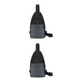 thumbnail image 4 of Baohd Hands-Free Chest Bag For Men Soft Polyster Outdoor Expeditions Easy To Carry grey 2Set, 4 of 6