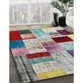 thumbnail image 3 of Ahgly Company Machine Washable Indoor Rectangle Contemporary Chestnut Brown Area Rugs, 7' x 9', 3 of 7